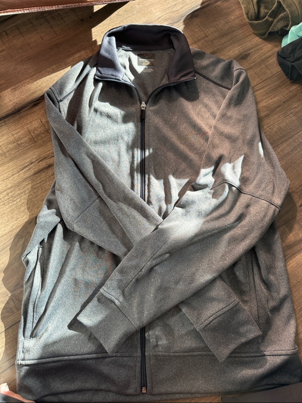Greg Norman Collection Charcoal Full-Zip Lightweight Jacket